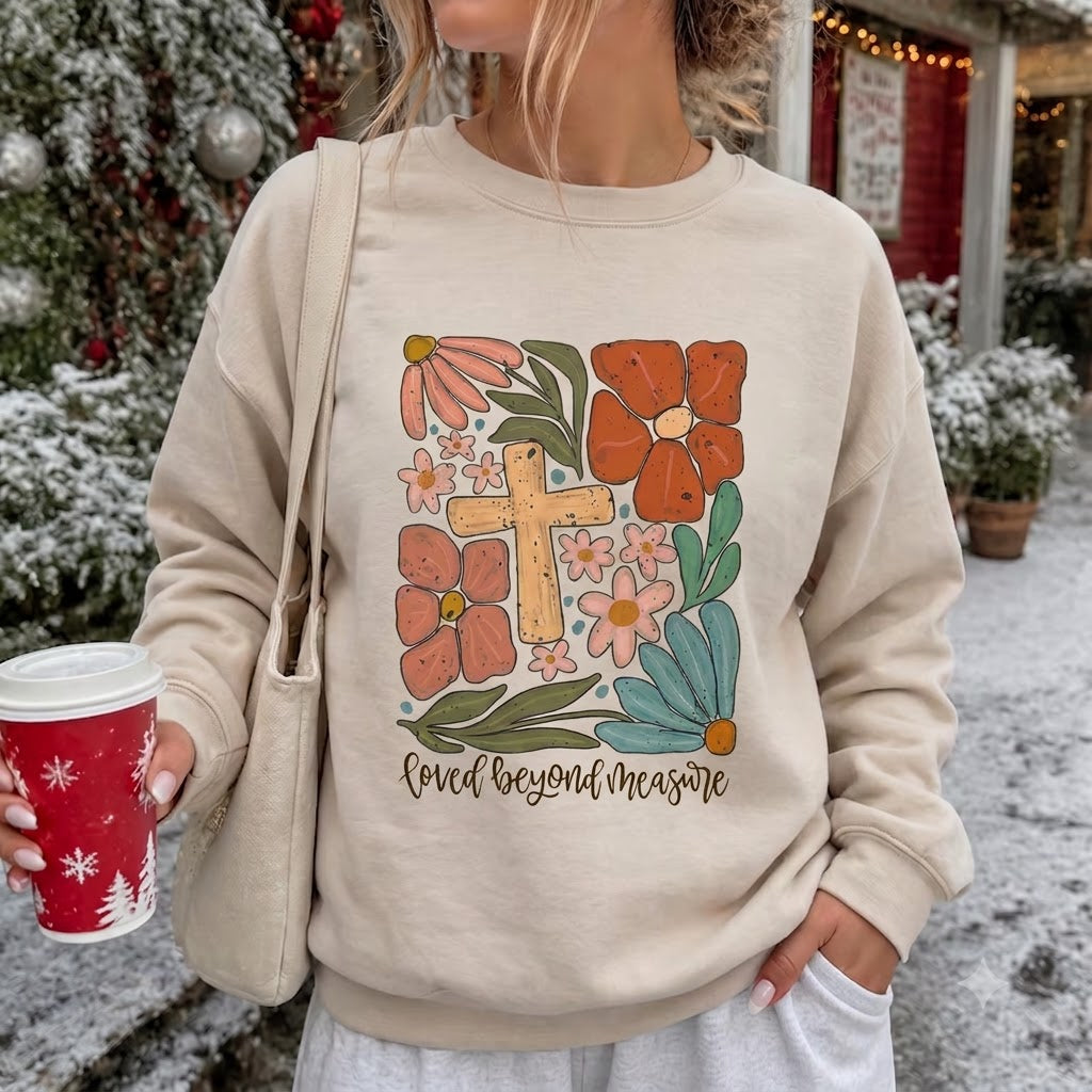 Floral Graphic Tee Comfort Colors Women's Shirt – Encouraging Quote Gift Sweatshirt